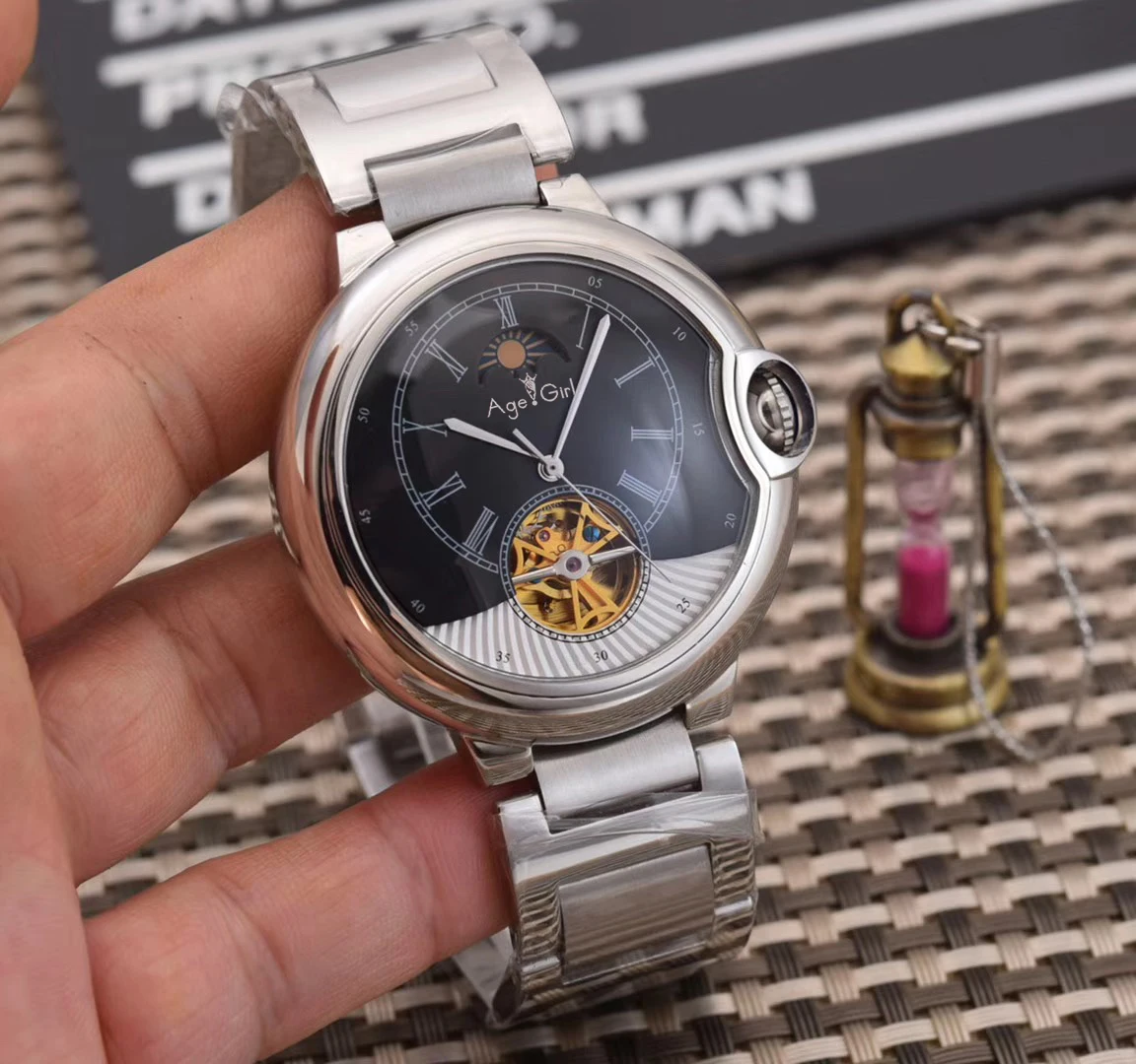 Luxury New Men Rose Gold Silver Black Leather Automatic Mechanical Sapphire Tourbillion Watches Transparent Sport Watch
Luxury New Men Rose Gold Silver Black Leather Automatic Mechanical Sapphire Tourbillion Watches Transparent Sport Watch