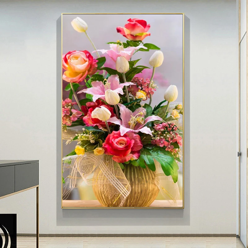 5D DIY Diamond Embroidery Flower Arrangement Full Diamond Painting Scenery Flower vase Home Decoration Handicraft Holiday gift
5D DIY Diamond Embroidery Flower Arrangement Full Diamond Painting Scenery Flower vase Home Decoration Handicraft Holiday gift