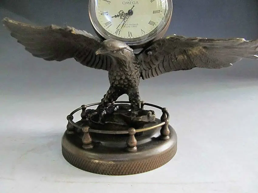 YAN 18 CM*/COLLECT BRONZE COPPER EAGLE SCULPTURE MECHANICAL CLOCK TABLE WATCH STATUE
YAN 18 CM*/COLLECT BRONZE COPPER EAGLE SCULPTURE MECHANICAL CLOCK TABLE WATCH STATUE