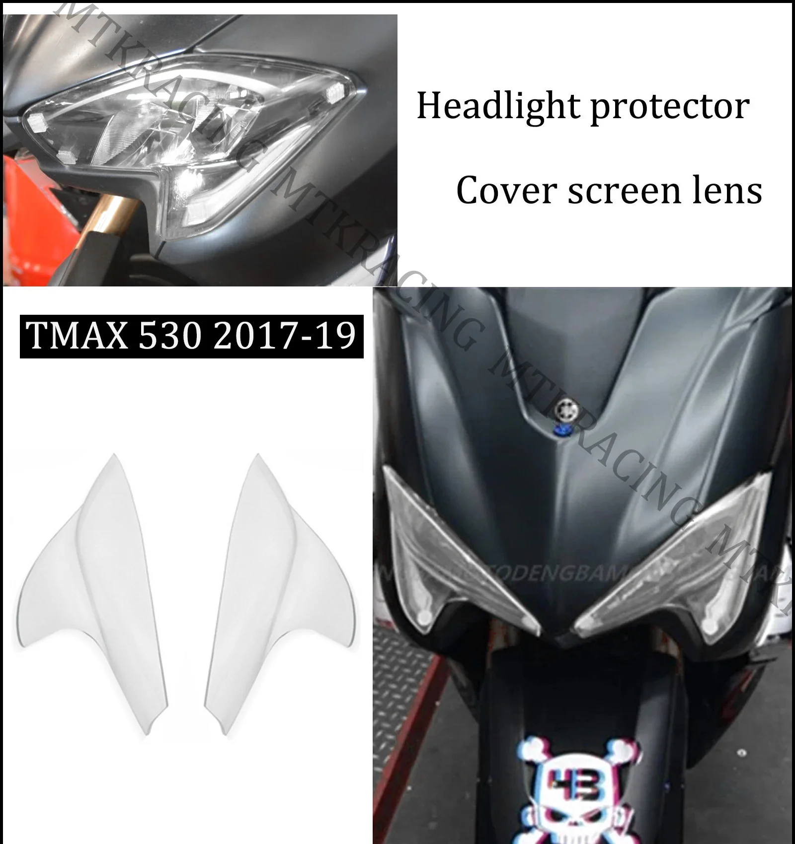 MTKRACING FOR YAMAHA TMAX 530 TMAX530 T-MAX 530 Headlight protector cover screen lens 2017-2019
MTKRACING FOR YAMAHA TMAX 530 TMAX530 T-MAX 530 Headlight protector cover screen lens 2017-2019