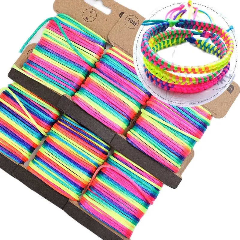 Multicolored Gradient Hand Rope Braided Thread Handmade Diy Hand-Knitted Rope Bracelet Pendant Jewelry Decoration
Multicolored Gradient Hand Rope Braided Thread Handmade Diy Hand-Knitted Rope Bracelet Pendant Jewelry Decoration