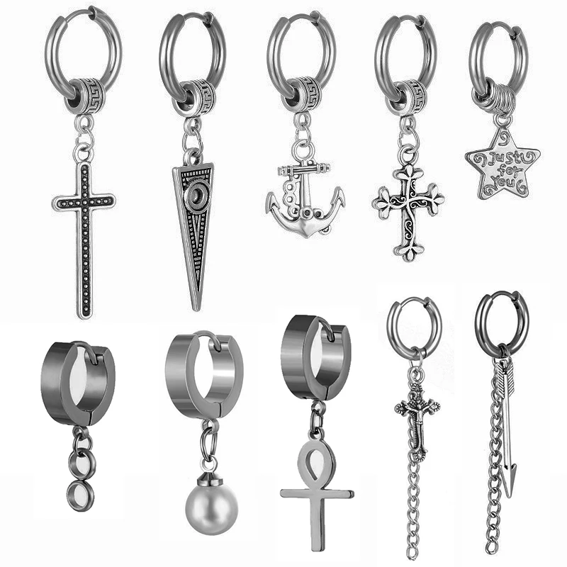 YOUVI Hip Hop Goth Bangtan Boys Stud Earrings Fashion Leaf Cross Stainless Steel Pendant Earrings Jewelry for Men Women Jewelry
YOUVI Hip Hop Goth Bangtan Boys Stud Earrings Fashion Leaf Cross Stainless Steel Pendant Earrings Jewelry for Men Women Jewelry