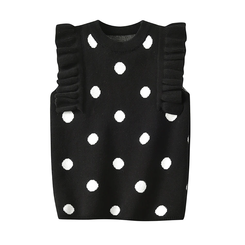 Korean Baby Kids Knitted Vest Boys And Girls Simple All Match Sweater Vest Ruffle Dot Print Kids Clothing Coat Kids Vest
Korean Baby Kids Knitted Vest Boys And Girls Simple All Match Sweater Vest Ruffle Dot Print Kids Clothing Coat Kids Vest