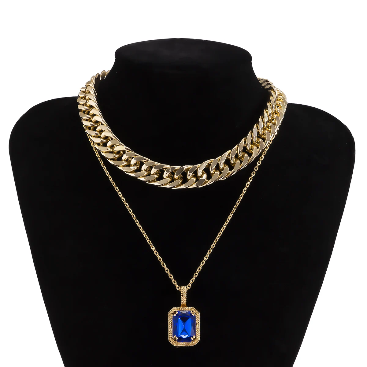 KunJoe Luxury Blue Crystal Square Pendant Necklace For Women Bling Silver Color Chain Choker Wedding Jewelry Charm Hip Hop Gift
KunJoe Luxury Blue Crystal Square Pendant Necklace For Women Bling Silver Color Chain Choker Wedding Jewelry Charm Hip Hop Gift