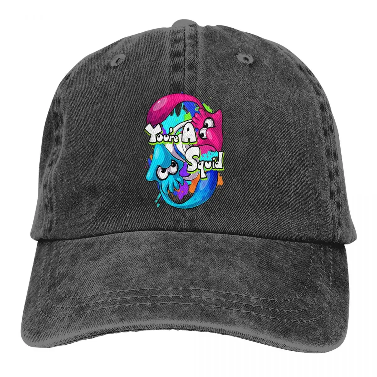 Washed Men's Baseball Cap You're A Squid Trucker Snapback Caps Dad Hat Splatoon Weapon Shooting Game Golf Caps
Washed Men's Baseball Cap You're A Squid Trucker Snapback Caps Dad Hat Splatoon Weapon Shooting Game Golf Caps