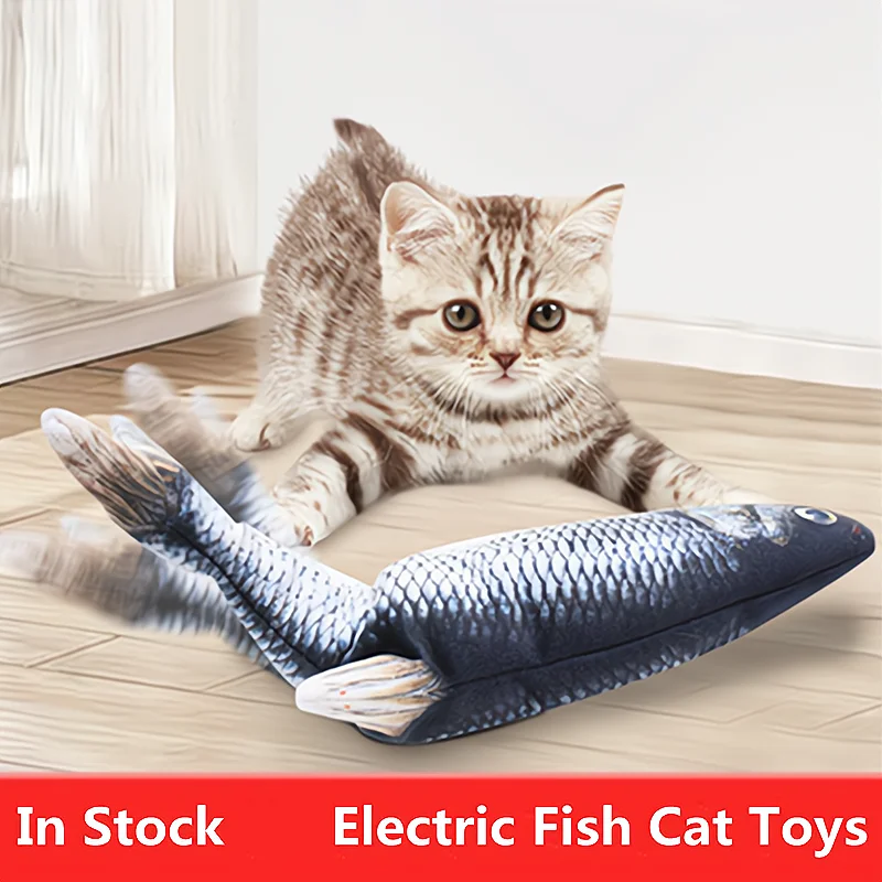 Cat Toy Fish Interactive Electric 3D Simulation Fish USB Charging Toys for Cats Chew Bite Flopping Gato Kicker Fish Cat Supplies
Cat Toy Fish Interactive Electric 3D Simulation Fish USB Charging Toys for Cats Chew Bite Flopping Gato Kicker Fish Cat Supplies
