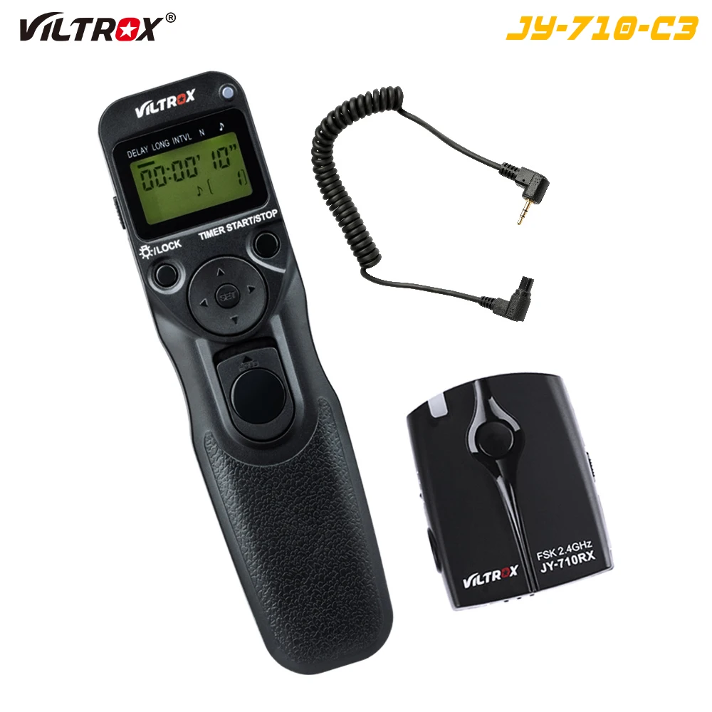 Viltrox JY-710-C3 Wireless Camera LCD Timer Remote Control Shutter Release for Canon 50D 30D 40D 7D 7DII 5D 6DII Mark IV 5DIII
Viltrox JY-710-C3 Wireless Camera LCD Timer Remote Control Shutter Release for Canon 50D 30D 40D 7D 7DII 5D 6DII Mark IV 5DIII