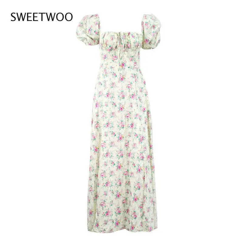 2021 summer ladies sexy fluffy sleeves flower lace high slit long skirt casual shirt dress party seaside ladies cute dress
2021 summer ladies sexy fluffy sleeves flower lace high slit long skirt casual shirt dress party seaside ladies cute dress