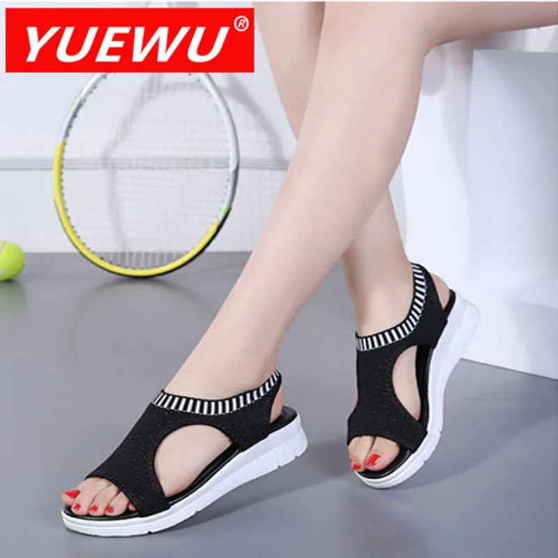 Yuewu Women's Casual Flats Shoes Sandal Peep Toe Breathable Mesh Soft Platform Walking Outdoor Thick Bottom Plus Shoes Woman
Yuewu Women's Casual Flats Shoes Sandal Peep Toe Breathable Mesh Soft Platform Walking Outdoor Thick Bottom Plus Shoes Woman