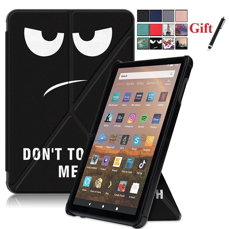 Multi-fold Stand for Fire HD 8 Plus Tablet 10th Generation 2020 Kid-Proof Multi-Angle Folio Cover Auto Sleep Wake Case with pen
Multi-fold Stand for Fire HD 8 Plus Tablet 10th Generation 2020 Kid-Proof Multi-Angle Folio Cover Auto Sleep Wake Case with pen