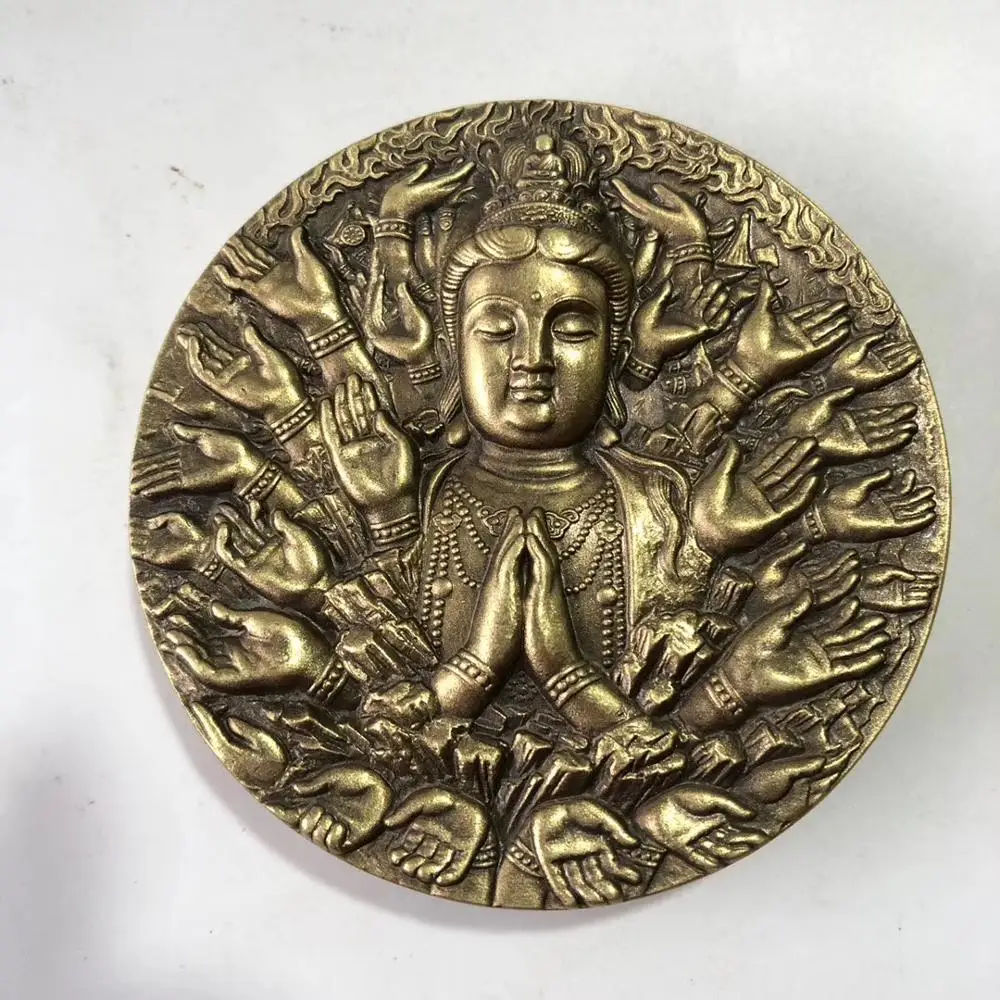 Китайская Классическая Статуя Avalokitesvara со тысяча рук защищает безопасность диска, пластины, металлического украшения дома
Китайская Классическая Статуя Avalokitesvara со тысяча рук защищает безопасность диска, пластины, металлического украшения дома