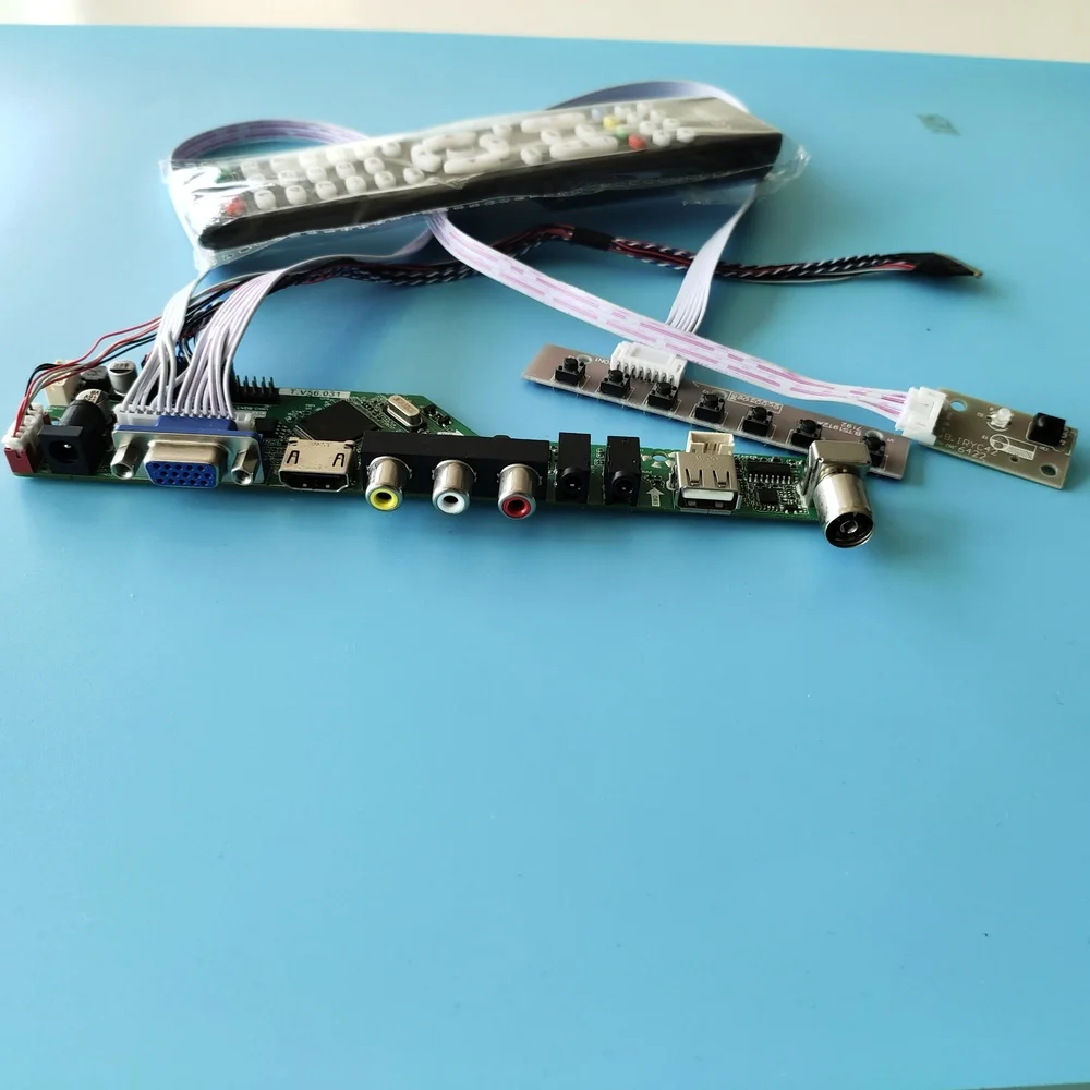 Фото Комплект для B156XW02 V5 USB TV AV 1366X768 40pin LVDS 15 6 "ЖК дисплей светодиодный экран панель