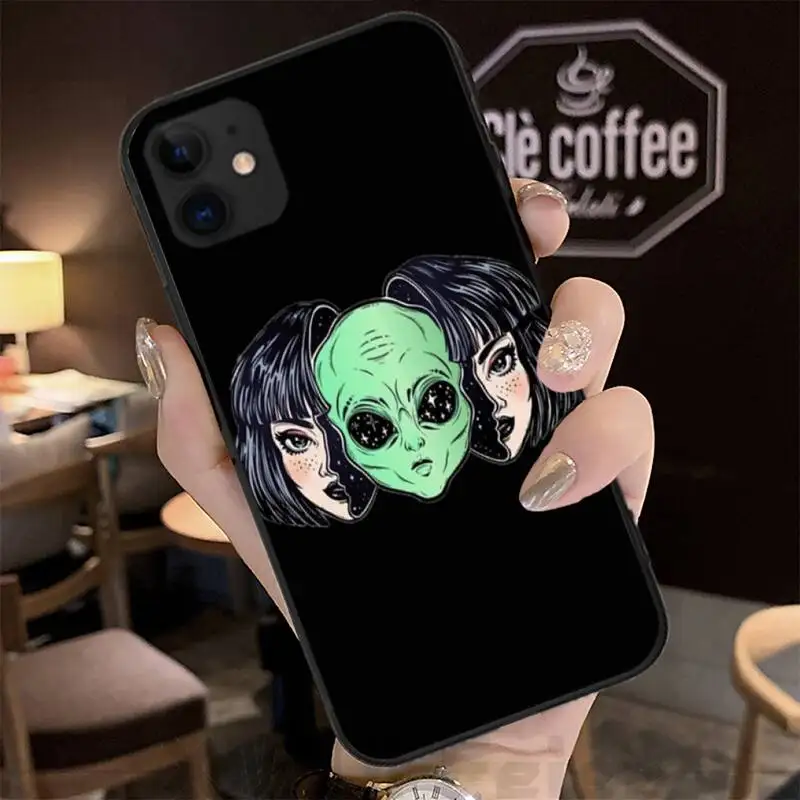 Cartoon Space Alien Case Coque Fundas For Iphone 11 PRO MAX X XS XR 4S 5S 6S 7 8 PLUS SE 2020 Cases Cover 
Cartoon Space Alien Case Coque Fundas For Iphone 11 PRO MAX X XS XR 4S 5S 6S 7 8 PLUS SE 2020 Cases Cover