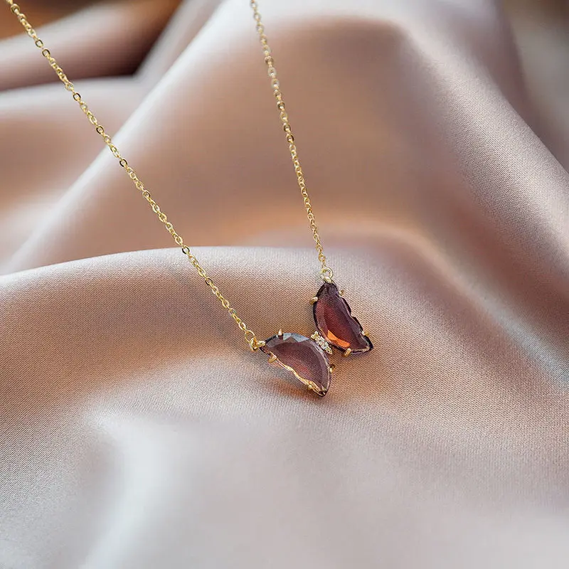 New style exceeds fairy transparent coloured glaze butterfly necklace small pure and fresh temperament ear act the role of woman
New style exceeds fairy transparent coloured glaze butterfly necklace small pure and fresh temperament ear act the role of woman