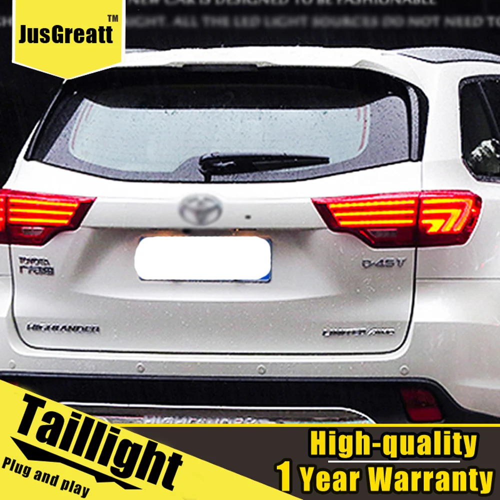 2pcs Car Styling for Toyota Highlander 2015 tail lights assembly All LED Rear Lamp+ dynamic turn signal +reverse light
2pcs Car Styling for Toyota Highlander 2015 tail lights assembly All LED Rear Lamp+ dynamic turn signal +reverse light