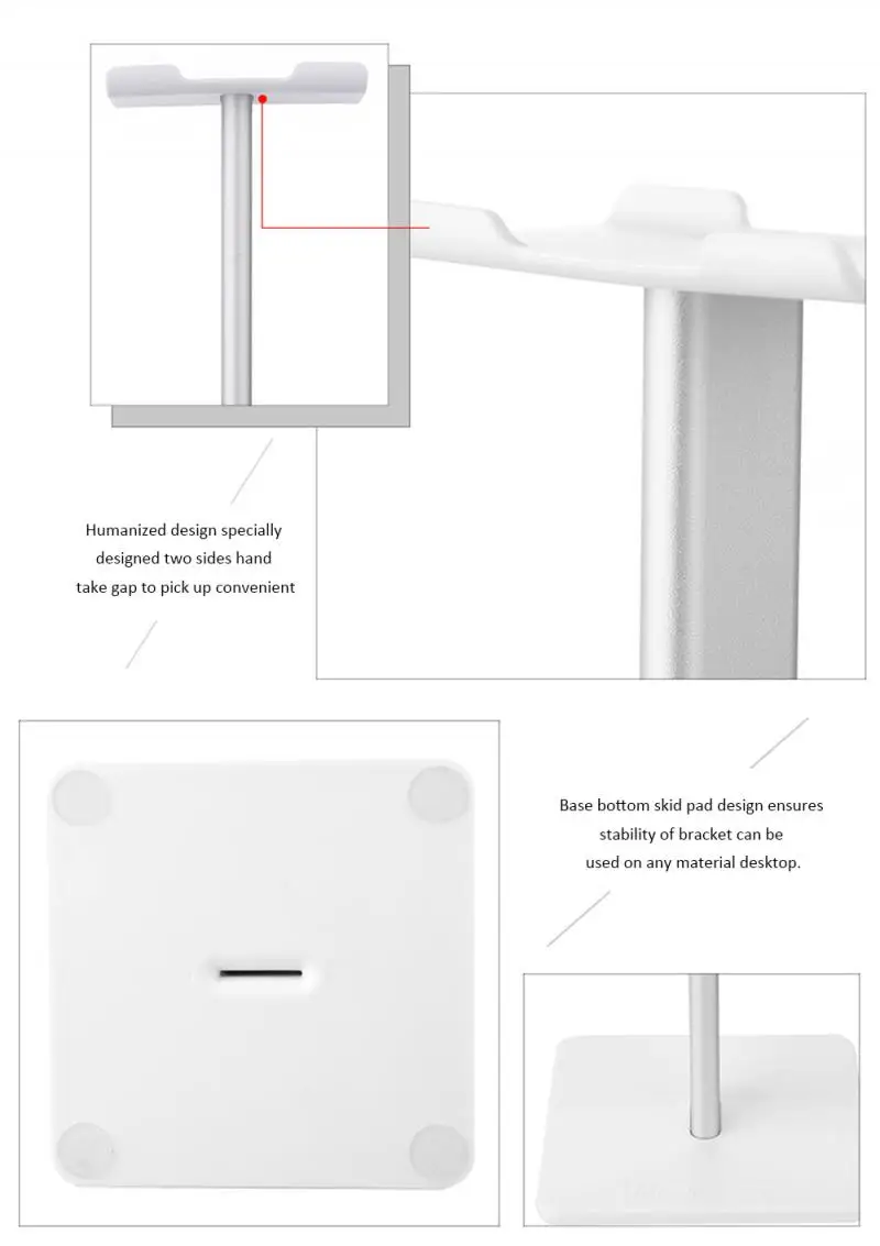 Headphone Holder Stand Headset Holder Aluminum Supporting Bar Flexible Headrest ABS Solid Base For Headphones Bracket
Headphone Holder Stand Headset Holder Aluminum Supporting Bar Flexible Headrest ABS Solid Base For Headphones Bracket