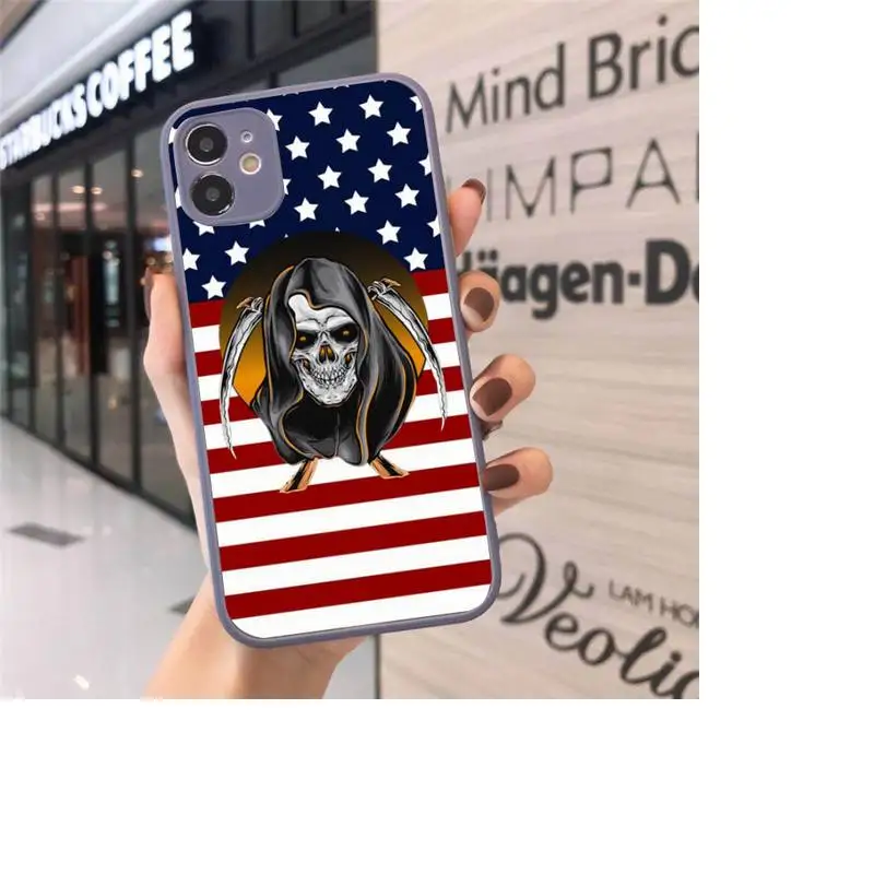 Cool skull head American flag Phone Case Matte Transparent for iPhone 7 8 11 12 s mini pro X XS XR MAX Plus cover funda
Cool skull head American flag Phone Case Matte Transparent for iPhone 7 8 11 12 s mini pro X XS XR MAX Plus cover funda