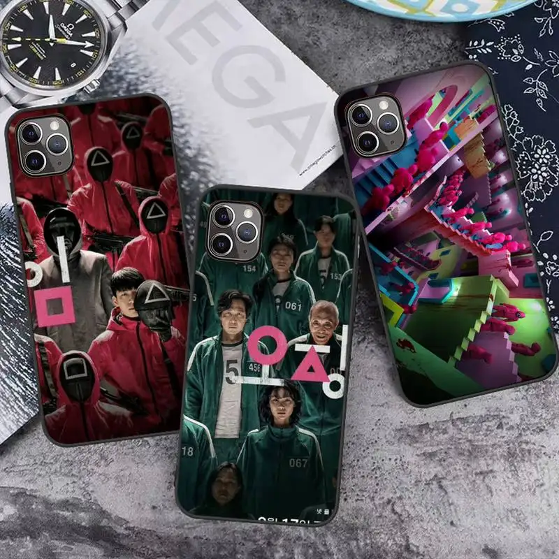 Squid Game Phone Case for iPhone 13 7 8 11 12 Pro X XS XR Samsung A S 6 7 9 10 51 70 mobile bags art aesthetic Luxury cool capa
Squid Game Phone Case for iPhone 13 7 8 11 12 Pro X XS XR Samsung A S 6 7 9 10 51 70 mobile bags art aesthetic Luxury cool capa