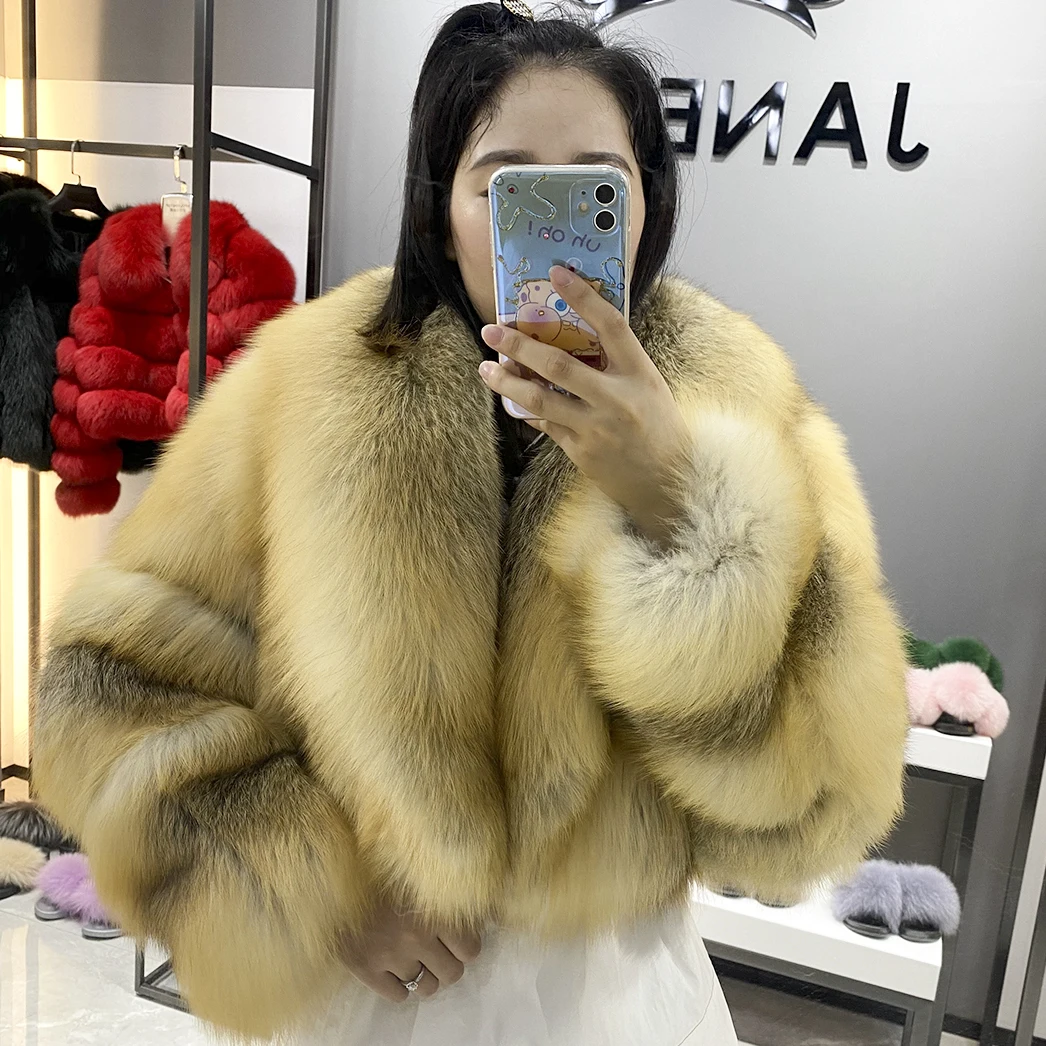 Женская шуба из 2021 натурального меха Janefur, модная Роскошная Шуба из 100% натурального Меха чернобурки, укороченная пушистая женская зимняя шу...
Женская шуба из 2021 натурального меха Janefur, модная Роскошная Шуба из 100% натурального Меха чернобурки, укороченная пушистая женская зимняя шу...