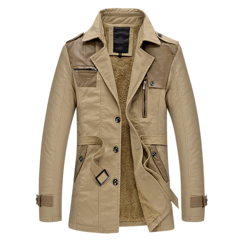 British Style Long Trench Coat Men Classic Single Breasted Slim Fit Mens Jackets Coats Casual Cotton Windbreaker Jacket
British Style Long Trench Coat Men Classic Single Breasted Slim Fit Mens Jackets Coats Casual Cotton Windbreaker Jacket