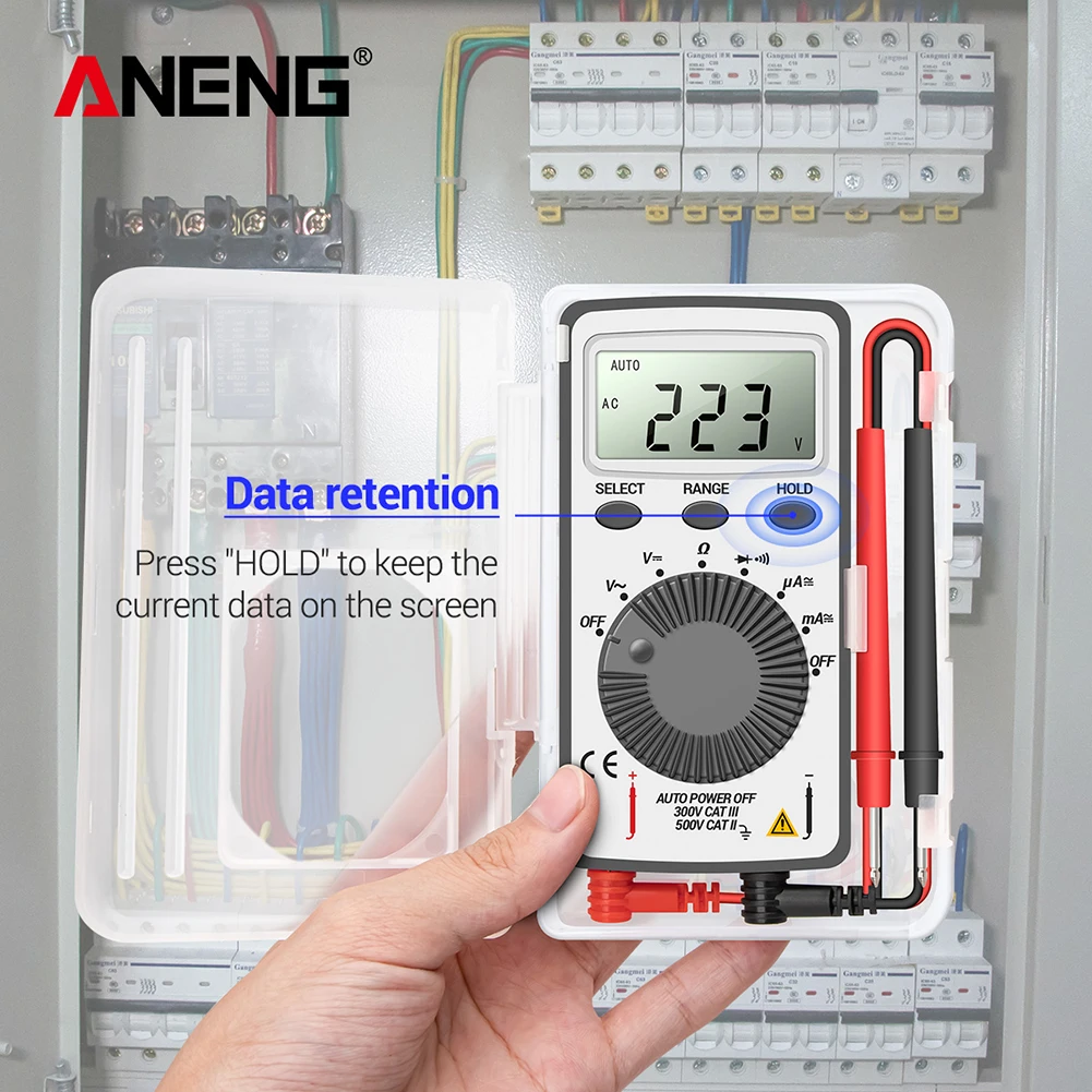 AN101 LCD Pocket Digital Multimeter Backlight AC/DC Automatic Portable Voltmeter Ammeter Ohm Tester
AN101 LCD Pocket Digital Multimeter Backlight AC/DC Automatic Portable Voltmeter Ammeter Ohm Tester