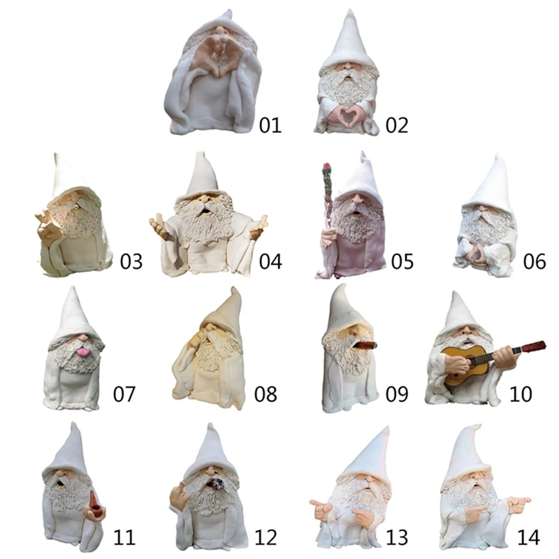 Resin White Old Man Gnome Statue Home Garden Carft Ornaments Decor Naughty Smoking Wizard Dwarf Figurine Decorations
Resin White Old Man Gnome Statue Home Garden Carft Ornaments Decor Naughty Smoking Wizard Dwarf Figurine Decorations