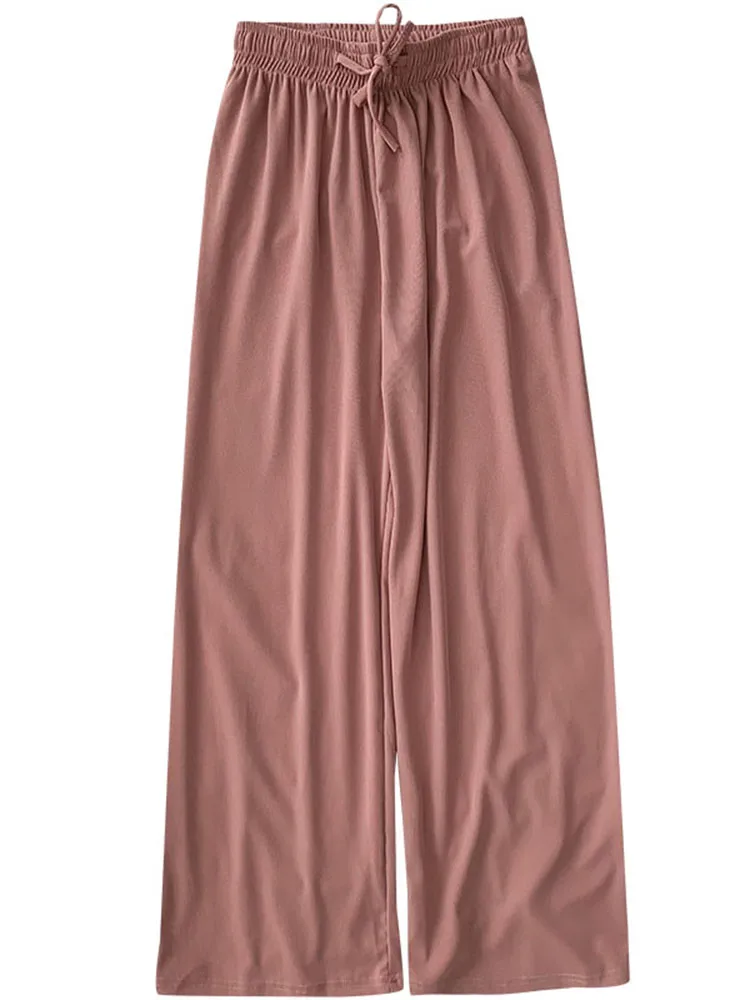 Yeeloca Sports High Waist Wide Leg Casual Pants New Summer Women's Wear Drawstring Thin Trousers Korean Loose Straight Pants
Yeeloca Sports High Waist Wide Leg Casual Pants New Summer Women's Wear Drawstring Thin Trousers Korean Loose Straight Pants