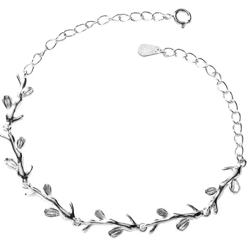 Silver Bracelet Female Korean Style Mori Style Silver Jewelry Simple Student Fresh Personality Moonlight Forest Girlfriends' Bra 
Silver Bracelet Female Korean Style Mori Style Silver Jewelry Simple Student Fresh Personality Moonlight Forest Girlfriends' Bra