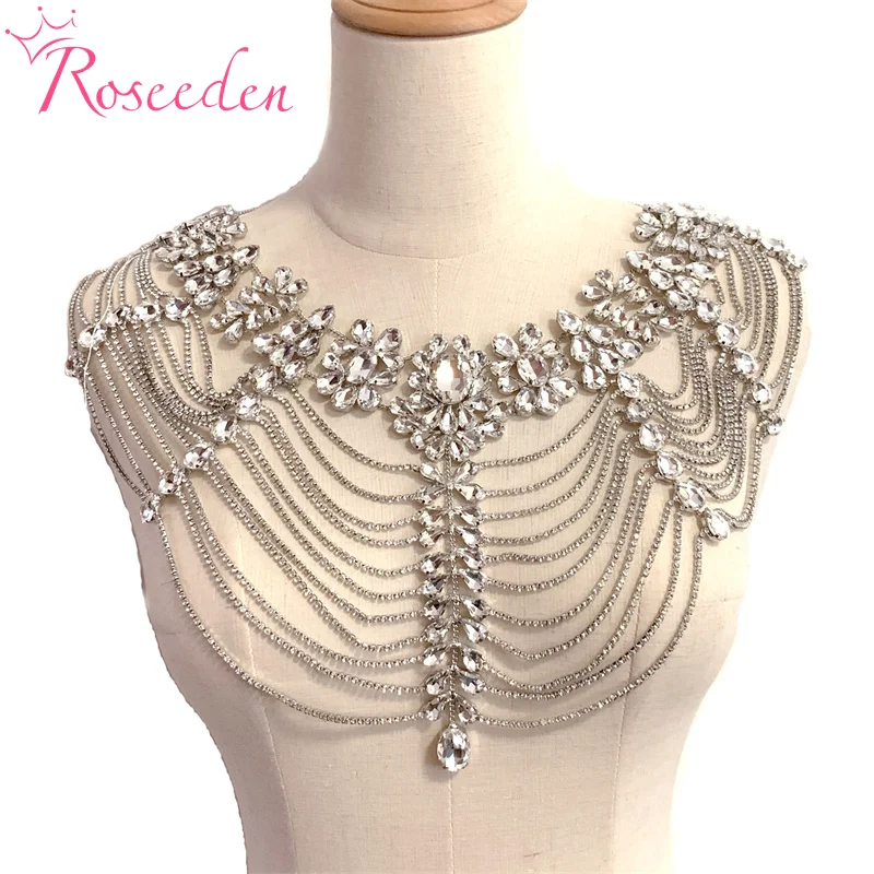 Wedding Jewelry Bridal Shoulder Necklace Luxury Crystal Necklace Chain Strap Women Shoulder Chains RE4289
Wedding Jewelry Bridal Shoulder Necklace Luxury Crystal Necklace Chain Strap Women Shoulder Chains RE4289