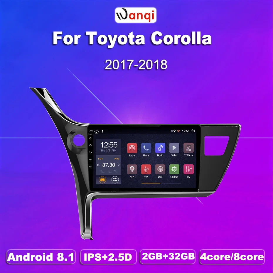 2G ram 32G rom 10 1 дюймов Android 8 Автомобильный gps для Toyota corolla 2017 2018 Altis навигационная