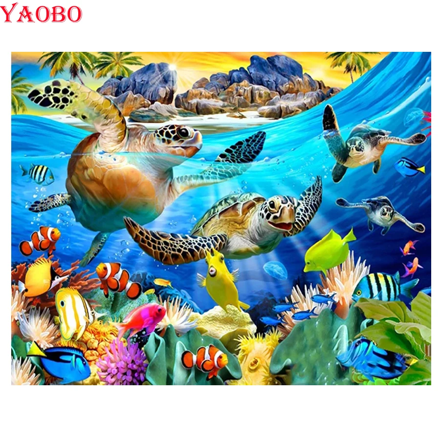 Full Drill 5D DIY Double-sided tape Diamond Painting Sea Turtle Underwater World Animal Diamond Embroidery Cross Stitch
Full Drill 5D DIY Double-sided tape Diamond Painting Sea Turtle Underwater World Animal Diamond Embroidery Cross Stitch