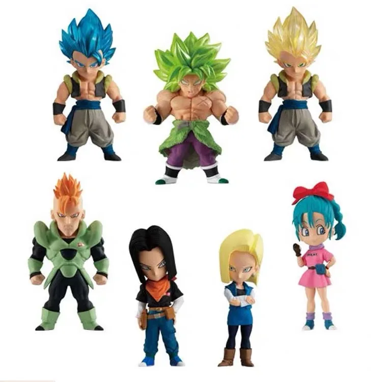 В наличии Bandai Dragonball Adverge12 Broly Bulma Android 17 16 ПВХ фигурка|Игровые фигурки и