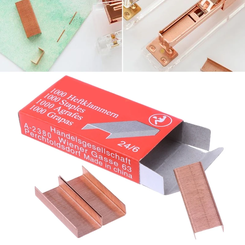 2022 New 1000Pcs/Box 12mm 12# 24/6 Creative Metal Staples Office School Binding Supplies
2022 New 1000Pcs/Box 12mm 12# 24/6 Creative Metal Staples Office School Binding Supplies