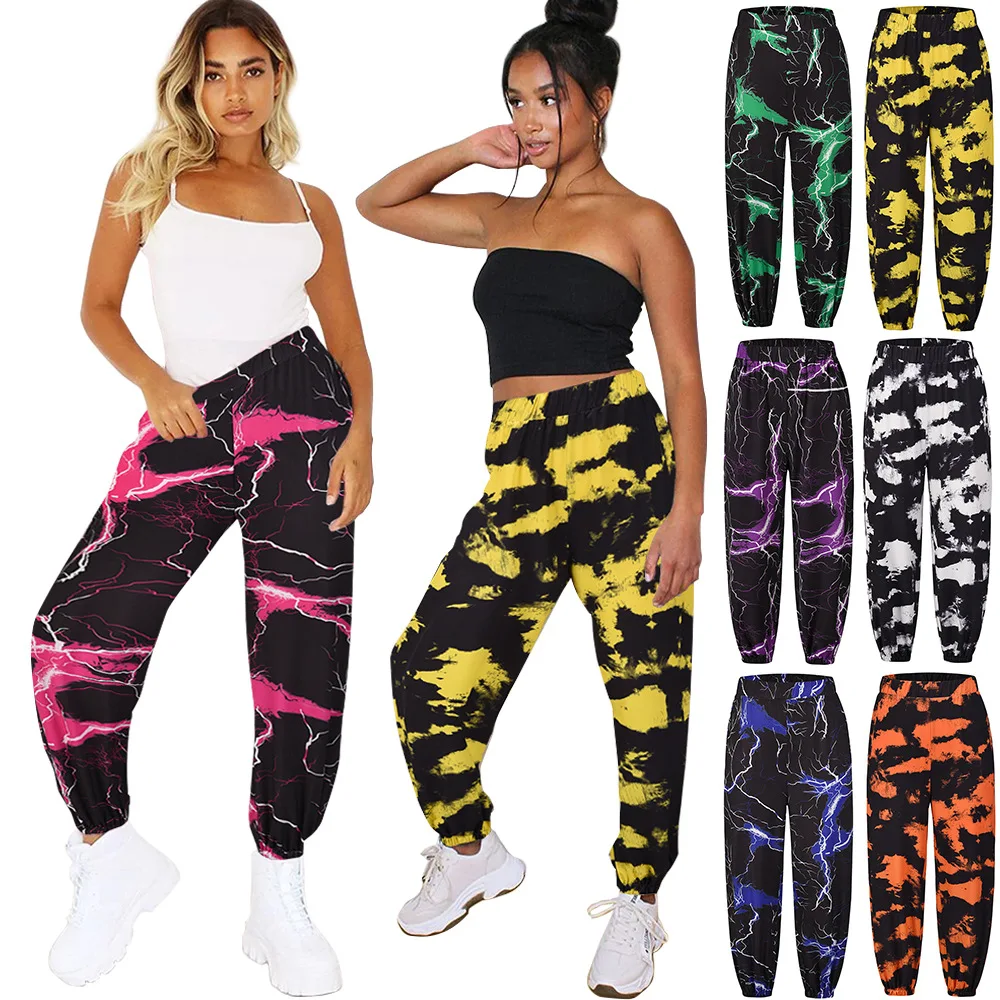 Women's trousers elastic waistband pants Autumn and winter New leisure Hip hop sports Versatile printing pants in Big size
Women's trousers elastic waistband pants Autumn and winter New leisure Hip hop sports Versatile printing pants in Big size