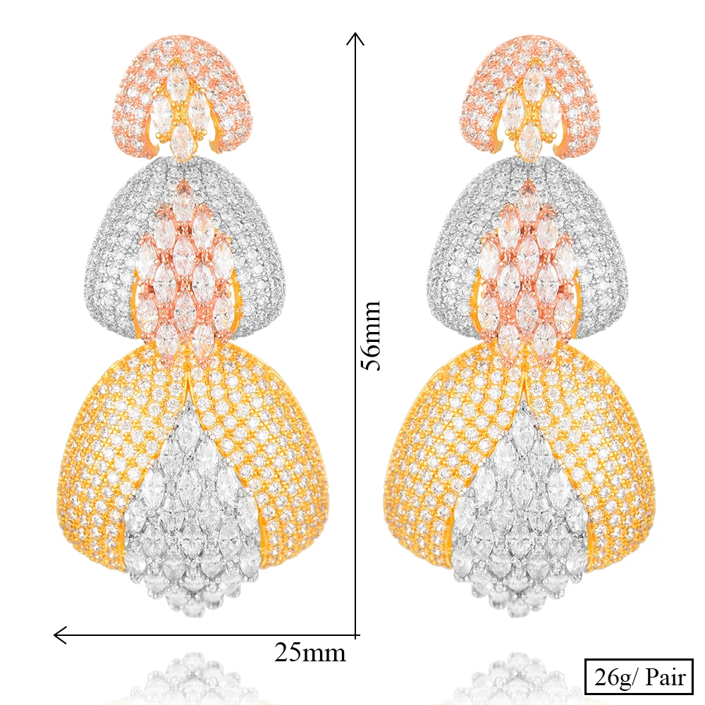 2021 Luxury Handmade Full CZ Shiny Earrings for Fashion Women Bridal Luxury Noble Gorgeous Luxury Wedding Jewelry for Brides
2021 Luxury Handmade Full CZ Shiny Earrings for Fashion Women Bridal Luxury Noble Gorgeous Luxury Wedding Jewelry for Brides