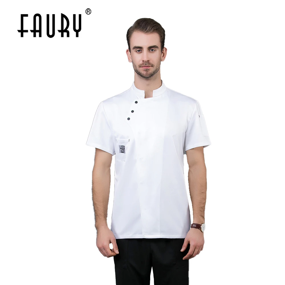 Restaurant Kitchen Chef Uniform Short Sleeve Summer Breathable Chef Jacket Cooking Works Clothes Sushi Bakery Cafe Waiter Shirt
Restaurant Kitchen Chef Uniform Short Sleeve Summer Breathable Chef Jacket Cooking Works Clothes Sushi Bakery Cafe Waiter Shirt