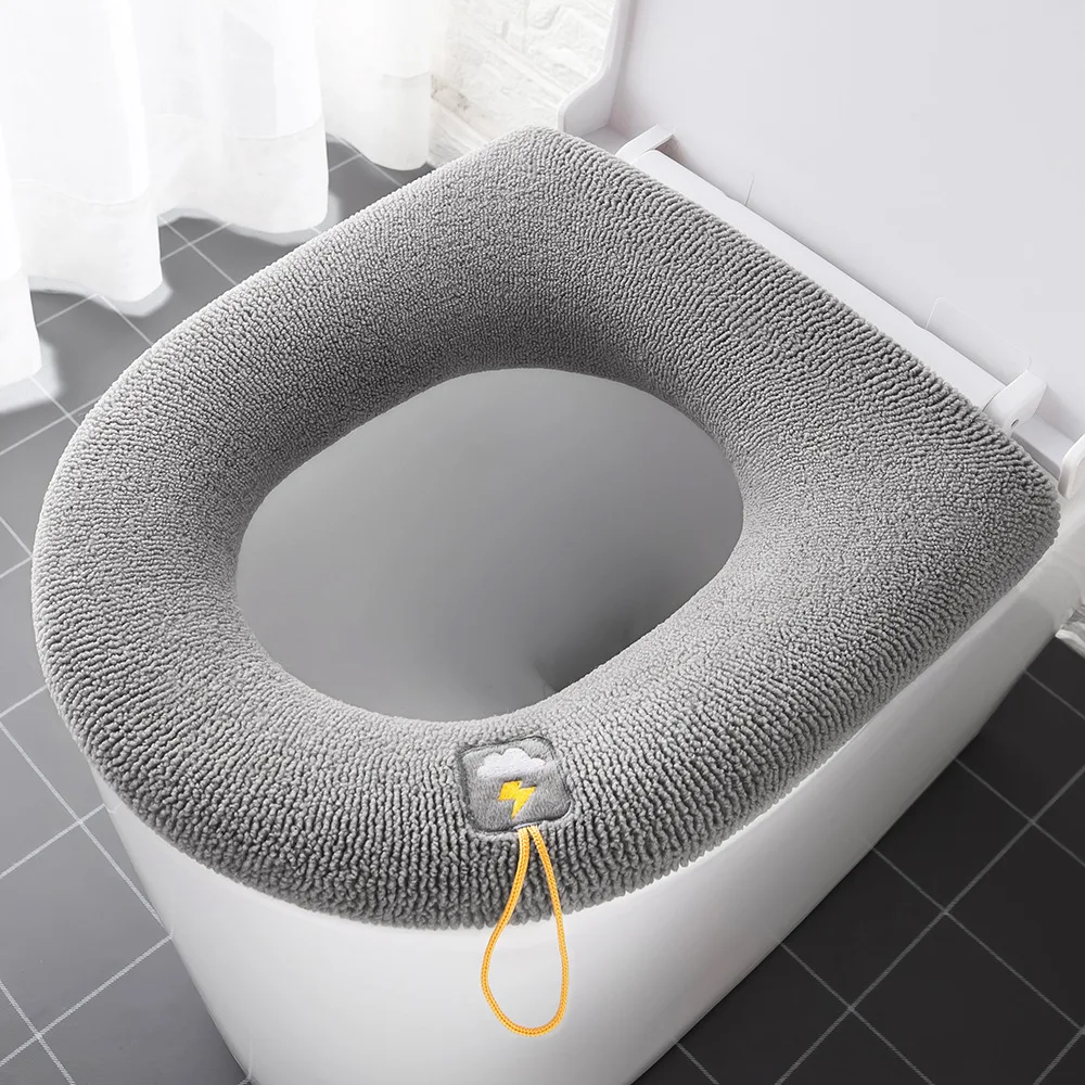 Winter Warm Toilet Seat Cover Closestool Mat 1Pcs Washable Bathroom Accessories Knitting Pure Color Soft O shape Toilet Ring
Winter Warm Toilet Seat Cover Closestool Mat 1Pcs Washable Bathroom Accessories Knitting Pure Color Soft O shape Toilet Ring
