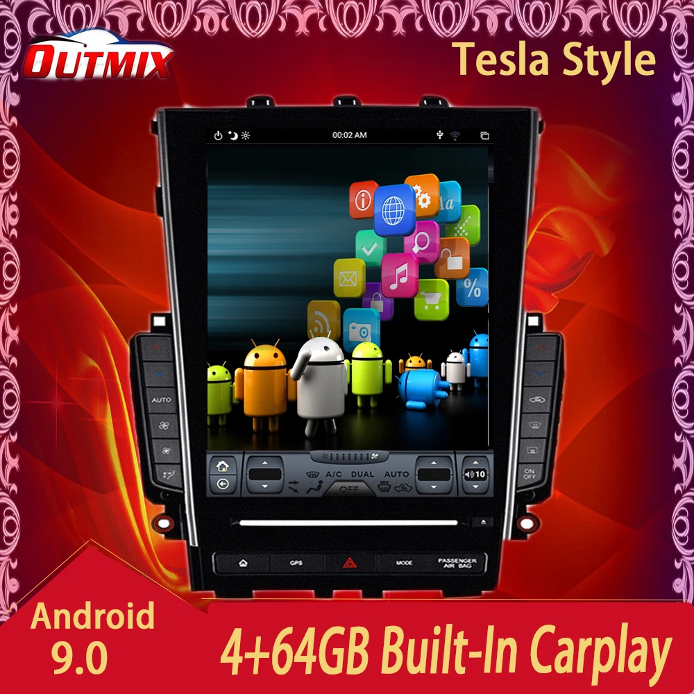 Tesla 12.1“ Vertical Screen Android 9 Car Multimedia Player GPS Navi For Infiniti Q50 Q50L 2015 - 2018 WIFI CarPlay Stereo
Tesla 12.1“ Vertical Screen Android 9 Car Multimedia Player GPS Navi For Infiniti Q50 Q50L 2015 - 2018 WIFI CarPlay Stereo