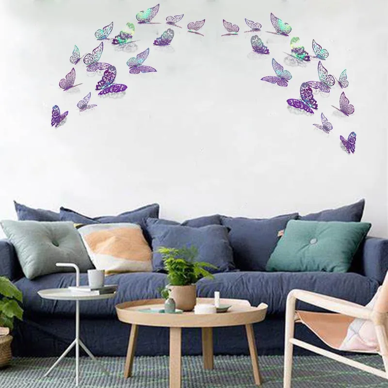 12 Pcs 3D Butterfly Wall Stickers Home Decoration Hollow Butterfly Stickers Wall Decoration Fridge Decor DIY Beautiful Decor
12 Pcs 3D Butterfly Wall Stickers Home Decoration Hollow Butterfly Stickers Wall Decoration Fridge Decor DIY Beautiful Decor