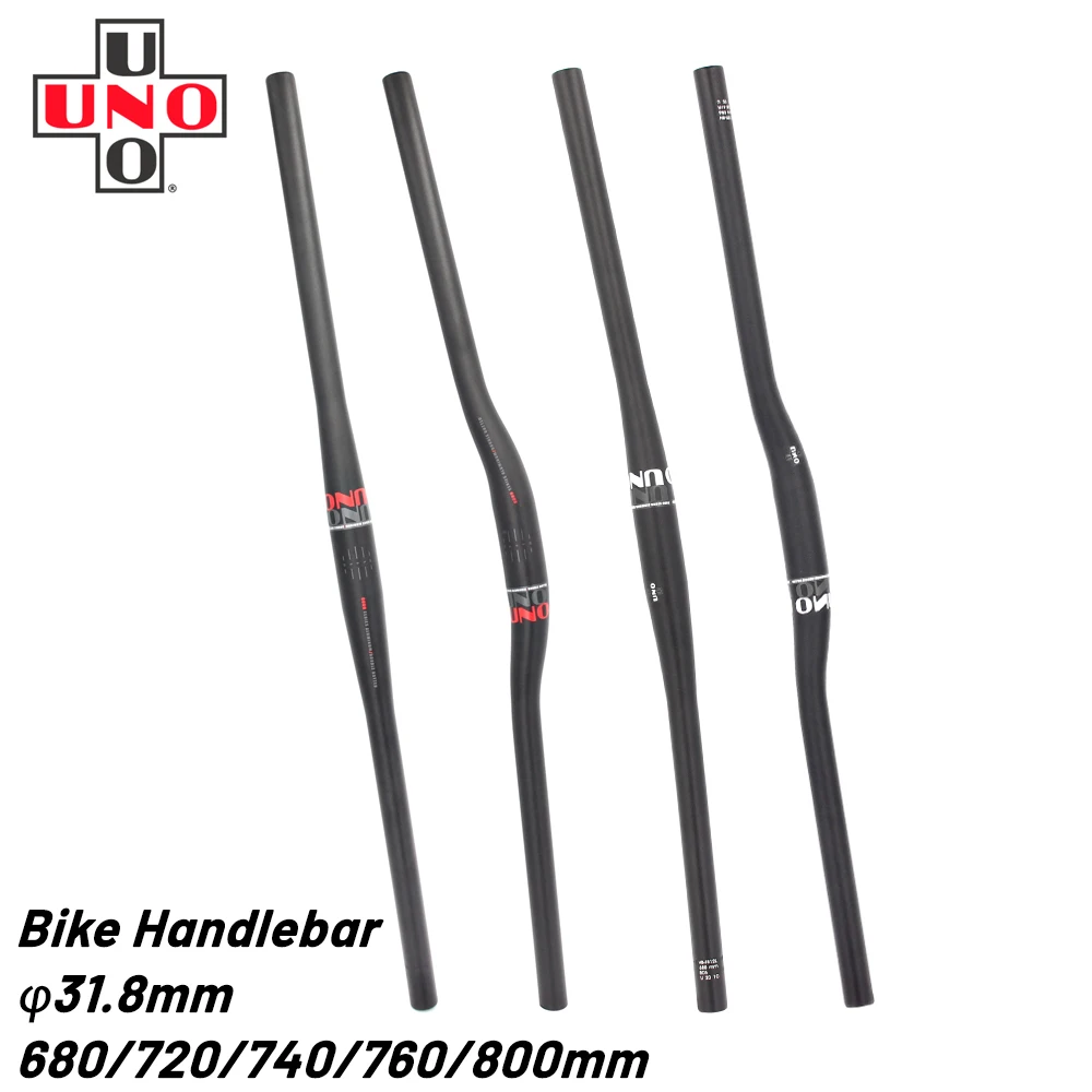 UNO MTB Handlebar Bicycle Handlebar Swallow-shaped Bike Handlebars 31.8*640/680/720/740/760/800mm Flat or Rise Handle bar Parts
UNO MTB Handlebar Bicycle Handlebar Swallow-shaped Bike Handlebars 31.8*640/680/720/740/760/800mm Flat or Rise Handle bar Parts