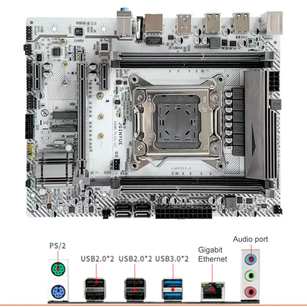X99 motherboard LGA 2011-3 with dual M.2 Support four channel DDR4 ECC/NON-ECC RAM E5 2678 V3 E5 2620 2650 V3 X99-K9
X99 motherboard LGA 2011-3 with dual M.2 Support four channel DDR4 ECC/NON-ECC RAM E5 2678 V3 E5 2620 2650 V3 X99-K9
