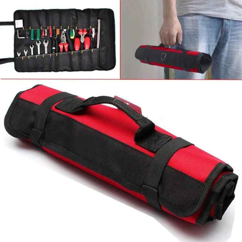 Roll Tool Bag Large Wrench Roll Up Portable Pouch Bag 22 Pockets Kit for Electricians Mechanics Wrench Tool Bag
Roll Tool Bag Large Wrench Roll Up Portable Pouch Bag 22 Pockets Kit for Electricians Mechanics Wrench Tool Bag
