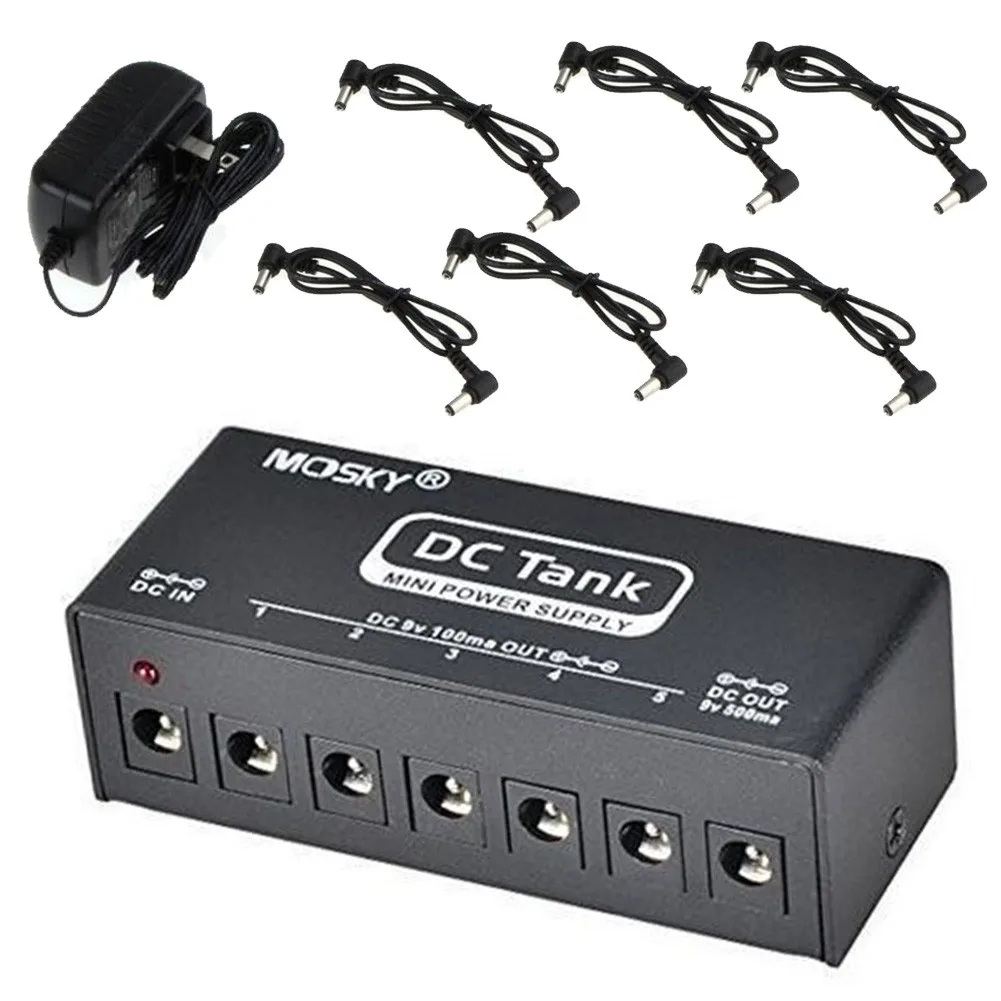 Mosky Mini Guitar Effect Pedal Power Supply Station 6 Isolated Output Isolated Short Cricuit For 9V Pedal Guitar Accessories
Mosky Mini Guitar Effect Pedal Power Supply Station 6 Isolated Output Isolated Short Cricuit For 9V Pedal Guitar Accessories