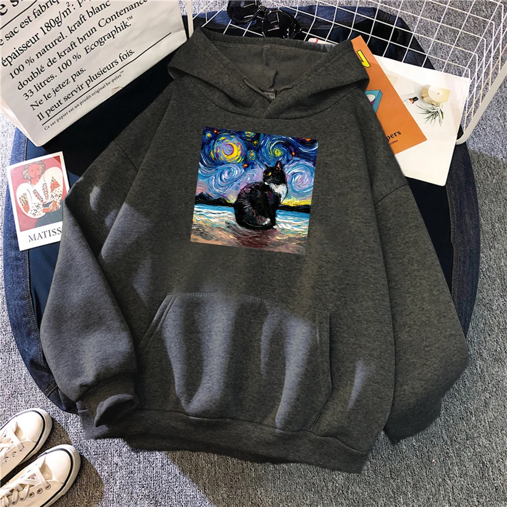 Hot Sale Loose Vintage Sportwear Cat Starry Sky Universe Printing Men's Hooded Coldproof Mens Sweatshirt Big Size Hoodie
Hot Sale Loose Vintage Sportwear Cat Starry Sky Universe Printing Men's Hooded Coldproof Mens Sweatshirt Big Size Hoodie
