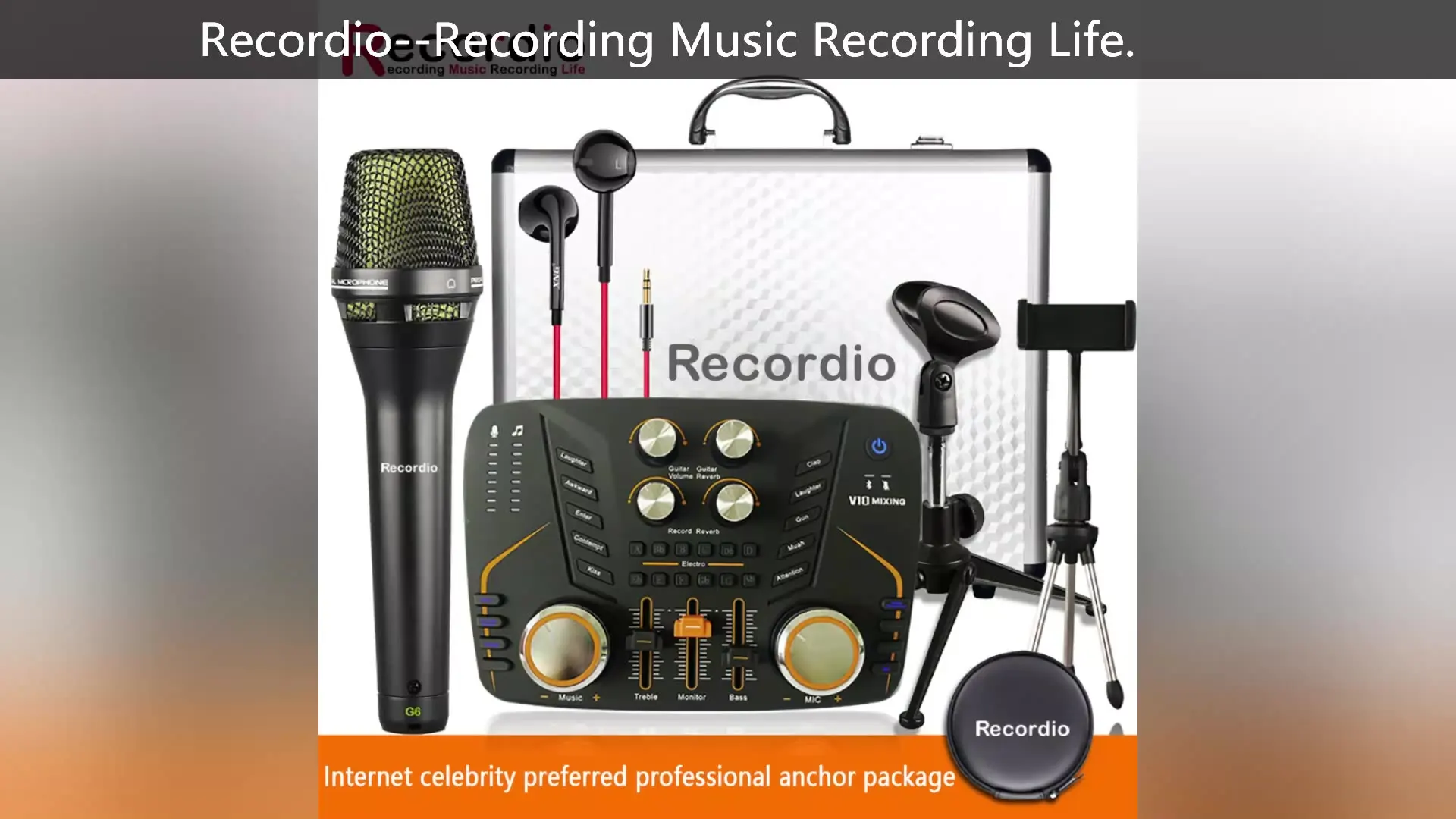 GAM-900 New equipment pro full set of recording studio mic sound card Condenser mic sound card equipment live mic sound card
GAM-900 New equipment pro full set of recording studio mic sound card Condenser mic sound card equipment live mic sound card