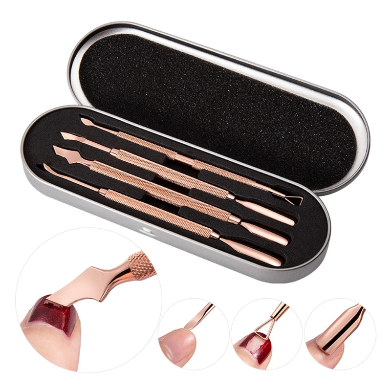 4Pcs Personal Care Cuticle Pusher Spoon Nail Cleaner Professional Grade Stainless Steel Cuticle Dead Skin Remover Pedicure Tool
4Pcs Personal Care Cuticle Pusher Spoon Nail Cleaner Professional Grade Stainless Steel Cuticle Dead Skin Remover Pedicure Tool