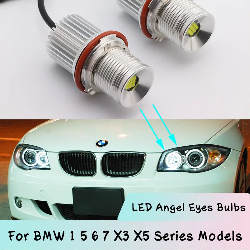 1 pair 90W LED Headlight Angel Eyes Marker bulb Lamps For BMW 1 5 6 7 X3 X5 Series E87 E39 M5 E60 E61 E63 E64 M6 E65 E66 E83 E53
1 pair 90W LED Headlight Angel Eyes Marker bulb Lamps For BMW 1 5 6 7 X3 X5 Series E87 E39 M5 E60 E61 E63 E64 M6 E65 E66 E83 E53