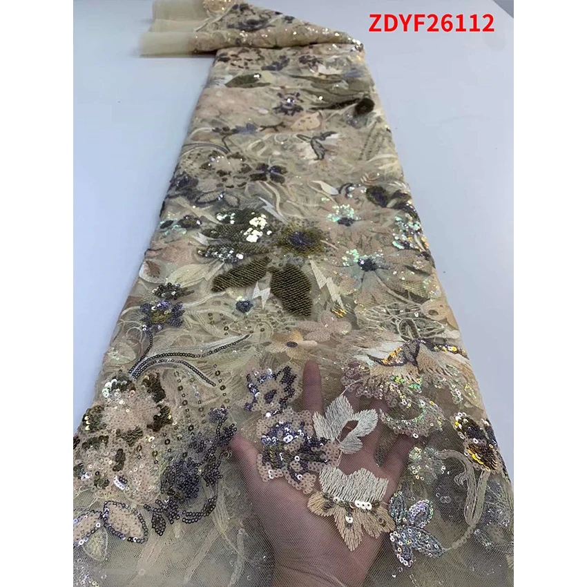 Beautiful African French Lace Sewing Textiles Clothes Ankara Tulle Net With Flower Sequins For Wedding Fabric ZDYF26112
Beautiful African French Lace Sewing Textiles Clothes Ankara Tulle Net With Flower Sequins For Wedding Fabric ZDYF26112