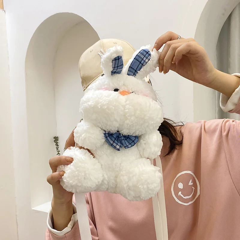 Сетчатая красная милая плюшевая сумка в виде кролика, новинка 2021, осень и зима, волнистый мультяшный медведь, плюшевая сумка для куклы, сумка... 
Сетчатая красная милая плюшевая сумка в виде кролика, новинка 2021, осень и зима, волнистый мультяшный медведь, плюшевая сумка для куклы, сумка...