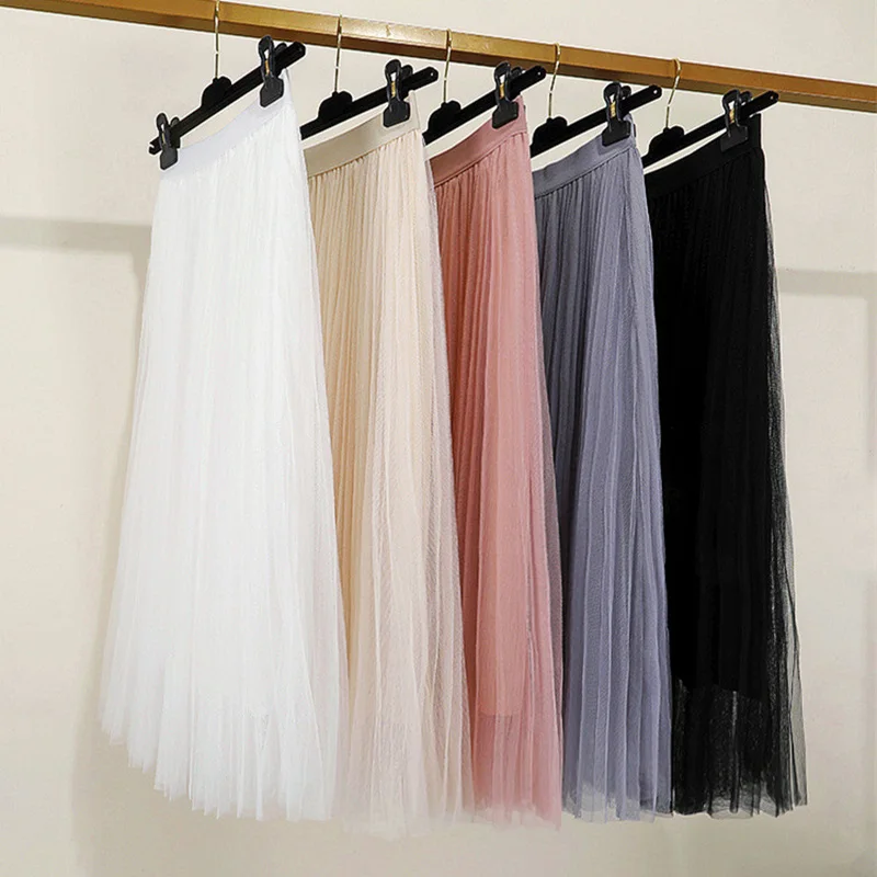 FAKUNTN Korean Women Tulle Skirt Fashion Mesh White A Line Ladies Pleated Skirt Summer Chic High Waist Black Party
FAKUNTN Korean Women Tulle Skirt Fashion Mesh White A Line Ladies Pleated Skirt Summer Chic High Waist Black Party